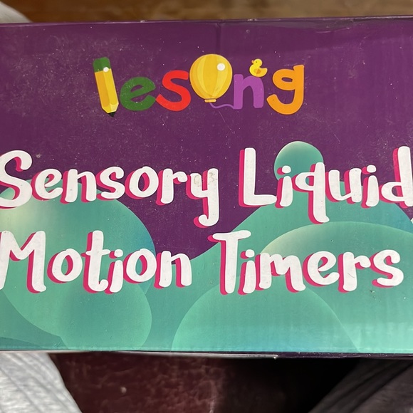 Lesong Sensory Liquid hourglass timer NIB, only the hourglass is left - Picture 7 of 9